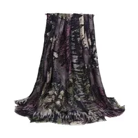 Satin Scarf Shawl Women's Autumn And Winter High-end  New French All-match Women's Scarf main image 2