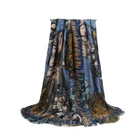 Satin Scarf Shawl Women's Autumn And Winter High-end  New French All-match Women's Scarf main image 5