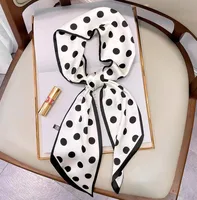 Wind Explosion Oblique Ribbon  OL Imitation Silk Plaid Long Scarf Scarf Factory Wholesale sku image 44