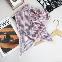 Wind Explosion Oblique Ribbon  OL Imitation Silk Plaid Long Scarf Scarf Factory Wholesale sku image 6
