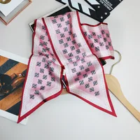 Wind Explosion Oblique Ribbon  OL Imitation Silk Plaid Long Scarf Scarf Factory Wholesale sku image 20