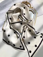 Wind Explosion Oblique Ribbon  OL Imitation Silk Plaid Long Scarf Scarf Factory Wholesale sku image 41
