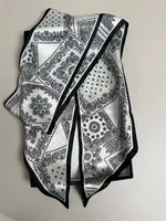 Wind Explosion Oblique Ribbon  OL Imitation Silk Plaid Long Scarf Scarf Factory Wholesale sku image 50