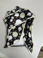 Wind Explosion Oblique Ribbon  OL Imitation Silk Plaid Long Scarf Scarf Factory Wholesale sku image 51