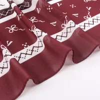 New High-grade Printed Satin Chiffon Scarf Malaysia Scarf Long Scarf Middle East Dubai Turban main image 5