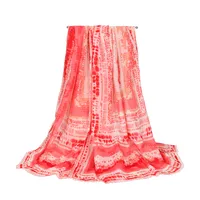 Hot-mined Satin Gold Silk Scarf Women's Long Strip Shawl Scarf Beach Clothes Factory Foreign Trade Supply main image 1
