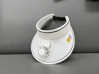 Summer New Fan Hat Sunshade Sunscreen Usb Charging Face-covering Women's Outdoor Empty Top Large Eaves Sun Hat Spot sku image 1