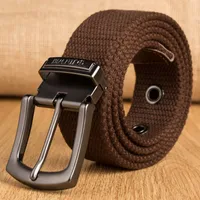 Men's Canvas Belt Men's Pin Buckle Belt New Style Casual Jeans For Youth And Students main image 3