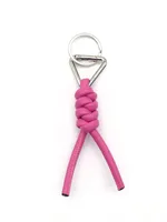 1 Piece All Seasons Pu Leather Solid Color Keychain sku image 2