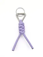 1 Piece All Seasons Pu Leather Solid Color Keychain sku image 3