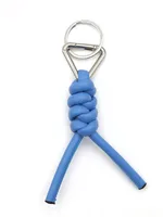 1 Piece All Seasons Pu Leather Solid Color Keychain sku image 7