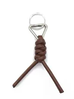 1 Piece All Seasons Pu Leather Solid Color Keychain sku image 8