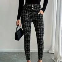 Women's Casual Daily Casual Sexy Fashion Lattice Full Length Skinny Pants main image 4