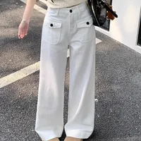 Women's Weekend Home Outdoor Casual Simple Style Solid Color Full Length Pocket Casual Pants main image 1