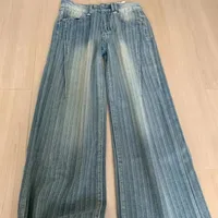 Women's Outdoor Daily Casual Simple Style Stripe Full Length Distressed Jeans main image 1