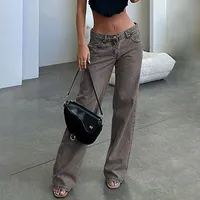 Women's Casual Daily Cowboy Style Streetwear Solid Color Full Length Jeans main image 1