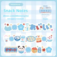 1 Piece Cartoon Food School Graduation Washi Cartoon Style Cute Sweet Washi Tape sku image 2