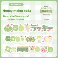 1 Piece Cartoon Food School Graduation Washi Cartoon Style Cute Sweet Washi Tape sku image 4