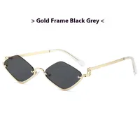 Simple Style Classic Style Solid Color Ac Polygon Full Frame Glasses sku image 1