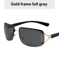 Casual Style Basic Solid Color Ac Square Half Frame Glasses sku image 2