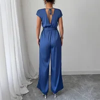 Women's Daily Casual Solid Color Jumpsuits Belt Jumpsuits main image 2