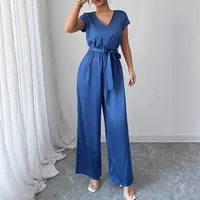 Women's Daily Casual Solid Color Jumpsuits Belt Jumpsuits main image 4