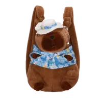 Cartoon Capybara Casual Holiday Women's Backpack sku image 2