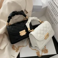 Popular All-Matching Ins Women's Bag 2022 Popular New Trendy Fashion Chain Crossbody Internet Celebrity Hand-Carrying Small Square Bag main image 1