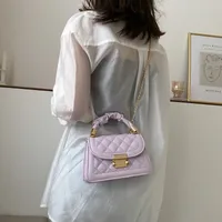 Popular All-Matching Ins Women's Bag 2022 Popular New Trendy Fashion Chain Crossbody Internet Celebrity Hand-Carrying Small Square Bag main image 3