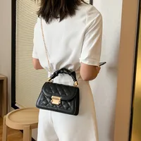 Popular All-Matching Ins Women's Bag 2022 Popular New Trendy Fashion Chain Crossbody Internet Celebrity Hand-Carrying Small Square Bag main image 4