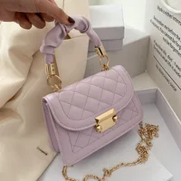 Popular All-Matching Ins Women's Bag 2022 Popular New Trendy Fashion Chain Crossbody Internet Celebrity Hand-Carrying Small Square Bag sku image 2