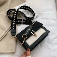 Wholesale Autumn And Winter Internet Celebrity Ins Bag For Women  New New Style Single Shoulder Crossbody Fashion Frosted Contrast Color Small Square Bag main image 1
