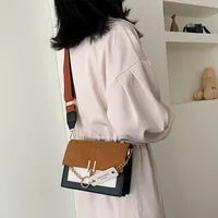 Wholesale Autumn And Winter Internet Celebrity Ins Bag For Women  New New Style Single Shoulder Crossbody Fashion Frosted Contrast Color Small Square Bag main image 4