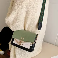 Wholesale Autumn And Winter Internet Celebrity Ins Bag For Women  New New Style Single Shoulder Crossbody Fashion Frosted Contrast Color Small Square Bag main image 3