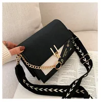 Wholesale Autumn And Winter Internet Celebrity Ins Bag For Women  New New Style Single Shoulder Crossbody Fashion Frosted Contrast Color Small Square Bag sku image 3