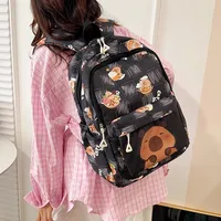 Cartoon Capybara Casual Holiday School Backpack Women's Backpack main image 2