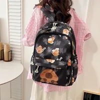 Cartoon Capybara Casual Holiday School Backpack Women's Backpack main image 5