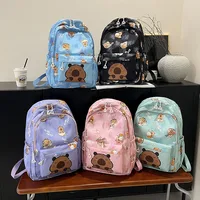 Cartoon Capybara Casual Holiday School Backpack Women's Backpack main image 1