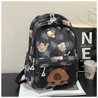 Cartoon Capybara Casual Holiday School Backpack Women's Backpack sku image 2