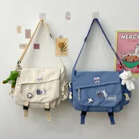 Ins Style Large Capacity Shoulder Bag Men's New Harajuku Retro Workwear Messenger Bag Girl Students' Crossbody Bag main image 1