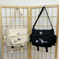 Ins Style Large Capacity Shoulder Bag Men's New Harajuku Retro Workwear Messenger Bag Girl Students' Crossbody Bag main image 3