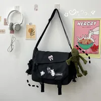 Ins Style Large Capacity Shoulder Bag Men's New Harajuku Retro Workwear Messenger Bag Girl Students' Crossbody Bag sku image 10