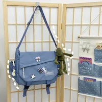 Ins Style Large Capacity Shoulder Bag Men's New Harajuku Retro Workwear Messenger Bag Girl Students' Crossbody Bag sku image 12