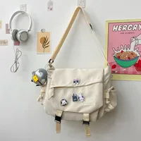 Ins Style Large Capacity Shoulder Bag Men's New Harajuku Retro Workwear Messenger Bag Girl Students' Crossbody Bag sku image 17