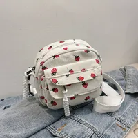 Schoolbag Female Ins New Junior High School Student Mori Style High School Student Online Influencer Cute Girl Heart Pink Strawberry Backpack main image 1