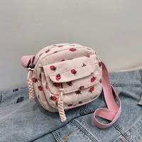 Schoolbag Female Ins New Junior High School Student Mori Style High School Student Online Influencer Cute Girl Heart Pink Strawberry Backpack main image 2
