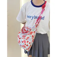 Yayu/Hyun-a Small Floral Canvas Shoulder Bag Women's Large Capacity New Ins Tote Bag Casual Bag sku image 8