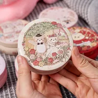 New Original Candy Box Three-dimensional Pattern Drum-shaped Jar Baby 100-day Candy Gift Box Fruit Tea Packaging Iron Box main image 1