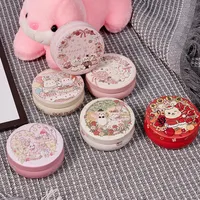 New Original Candy Box Three-dimensional Pattern Drum-shaped Jar Baby 100-day Candy Gift Box Fruit Tea Packaging Iron Box main image 2