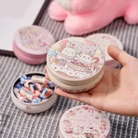 New Original Candy Box Three-dimensional Pattern Drum-shaped Jar Baby 100-day Candy Gift Box Fruit Tea Packaging Iron Box main image 3
